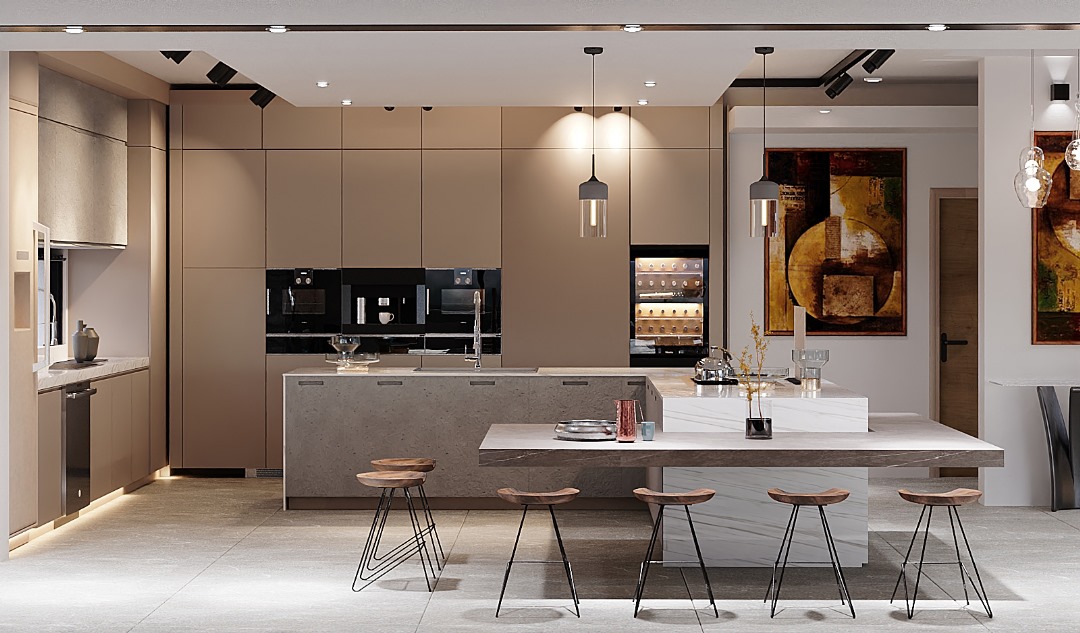 Modern Kitchen Island